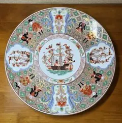 古伊万里 赤絵 幕末 大皿 飾皿 金継ぎあり 37センチ - メルカリ