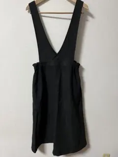 黒 ブラック サロペット スカート