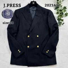 23AW【J.PRESS】PEPPIN MERINO ダブル 紺ブレ 金ボタン