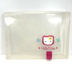 当時物　平成レトロ　ハローキティ キャリングケース クリアケース　カオハナのサムネイル