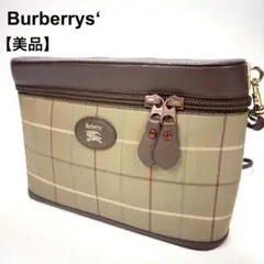 美品✨BURBERRY ショルダーバッグ ノバチェック 玉蟲色　ホースロゴ
