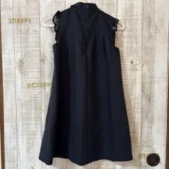 オンキョー　ネイビー　ノースリーブワンピース　150cm