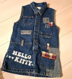 HELLO KITTY デニムノースリーブワンピースのサムネイル