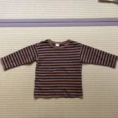 長袖カットソー　茶色　100