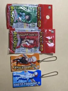 ヒロアカ　轟　爆豪　緑屋　切島　セブンイレブン　キーホルダー