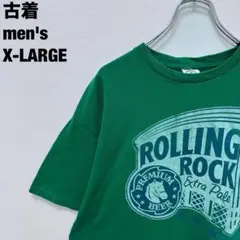 古着 DELTA デルタ Tシャツ ROLLING ROCK グリーン 緑 XLのサムネイル