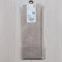 ユニクロ スフレヤーンニットアームウォーマー ベージュ