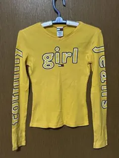tommy girl jeans 長袖Tシャツ イエロー