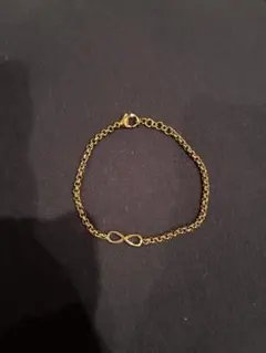 インフィニティモチーフ ブレスレット ゴールドカラー