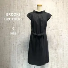 BROOKS BROTHERS ウール98% 上質グレーワンピ 0サイズ