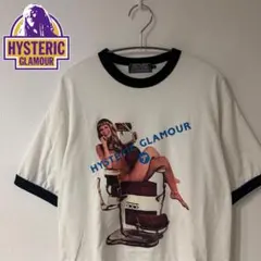 【即完モデル】　ヒステリックグラマー　ヒスガール　リンガーTシャツ　美品　Ｌ