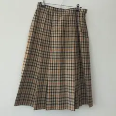 DAKS LONDON ダックス プリーツスカート ハウスチェック ベージュ Lのサムネイル