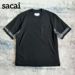 sacai サカイ ライン入り ポロシャツ 1 半袖 黒 - メルカリ