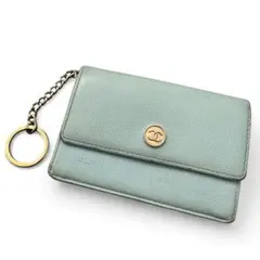 CHANEL 小銭入れ　カードケース　キャビアスキン　ココマーク　ココボタン