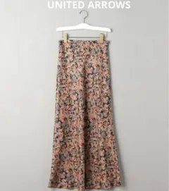 UNITED ARROWS フラワースカート ロングスカート 花柄のサムネイル
