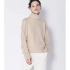 ギャルリーヴィー　ファインウールニットS ライトベージュ