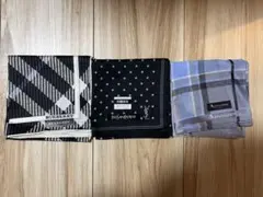 バーバリー イブサンローラン Aquascutum ハンカチ3枚セット