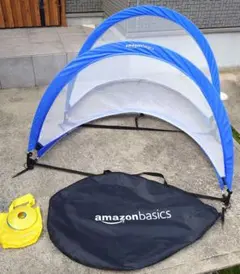 【美品】ポップアップ式サッカーゴール 122cm 2個＆マーカーコーン8枚セット