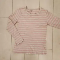 ストライプ 長袖カットソー 140