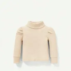 新品 ベージュ タートルネック ニット