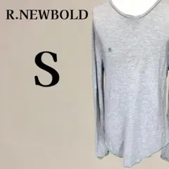 【メンズ】アールニューボールド R.NEWBOLD グレー 長袖 Tシャツ S