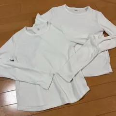 GU ジーユー　ソフトリブクルーネックT(長袖) 2枚セット