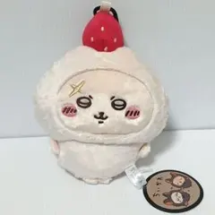 ちいかわ　ハロウィンがまぐちポーチ　ラッコ　いちご大福　カラビナ付き