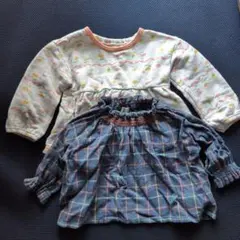 クレードスコープコンビミニ長袖トレーナー長袖Tシャツ２枚セット80cm保育園など