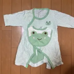 カエルデザインのロンパース 60〜70