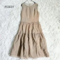 極美品✨フォクシー フレンチシアー ティアードワンピース 定価11.8万