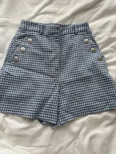 ZARA チェック柄 ショートパンツ XSのサムネイル