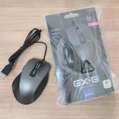 ELECOM EX-G マウス 本体 有線マウス 未開封と美品 Mサイズ 2個