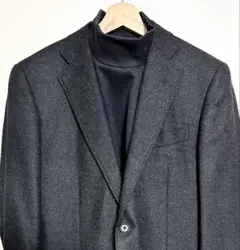 Loro Piana ロロピアーナ カシミヤ混 チャコールグレー ジャケットのサムネイル