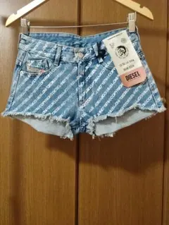 DIESEL ディーゼル ロゴ　ヴィンテージウォッシュ　ショート　デニム
