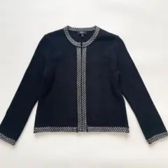 美品】EBONY エボニー レース切替 カーディガン 20SS ブラック - メルカリ