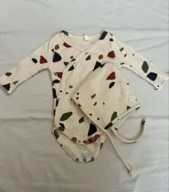 オーガニックズー　テラゾー　ロンパース　帽子　3-6m