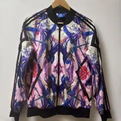 アディダス　トラックジャケット　THE FARM　花柄　トレフォイル　刺繍ロゴ