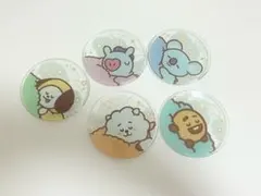 BT21 一番くじ ガラスプレート 皿 5枚セット　箱無し