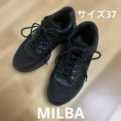 MILBA ミルバ　ダンスシューズ　ブラック 37サイズのサムネイル