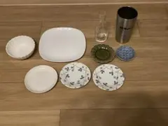 【まとめ売り】食器 9点セット（平皿・小鉢・豆皿・徳利・タンブラー）新生活のサムネイル