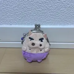 クレヨンしんちゃん　ぶりぶりざえもん　おてがま　がま口　小銭入れ財布　ぬいぐるみ