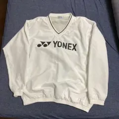YONEX ホワイト Vネックジャージ Lサイズ