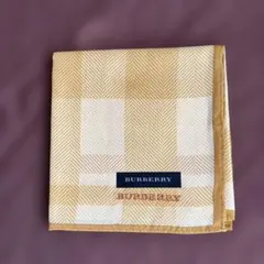 新品未使用品BURBERRY ベージュ ハンカチ