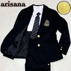 arisana フォーマル セットアップ 4点セット 金ボタン ロゴ クラウン