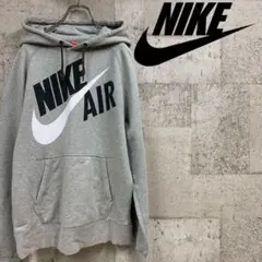 90's NIKE ナイキ　ビッグロゴ刺繍　ゆるだぼ スエット　パーカー