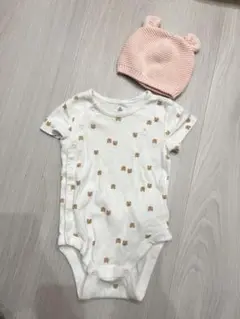 baby gap くまロンパース&くま帽子　12-18ヶ月