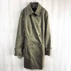 【極美品】インディヴィ トレンチコート 38 M相当 ベージュ系 ベルト付