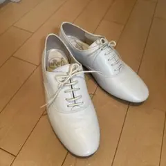 美品 unReef レースアップシューズ 23.0cm 牛革 白