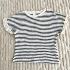 apres les cours ワッフルフリルTシャツ90cm
