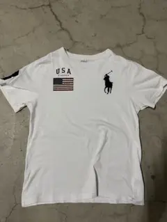 Polo Ralph Lauren ビッグポニーUSA 白 Tシャツ